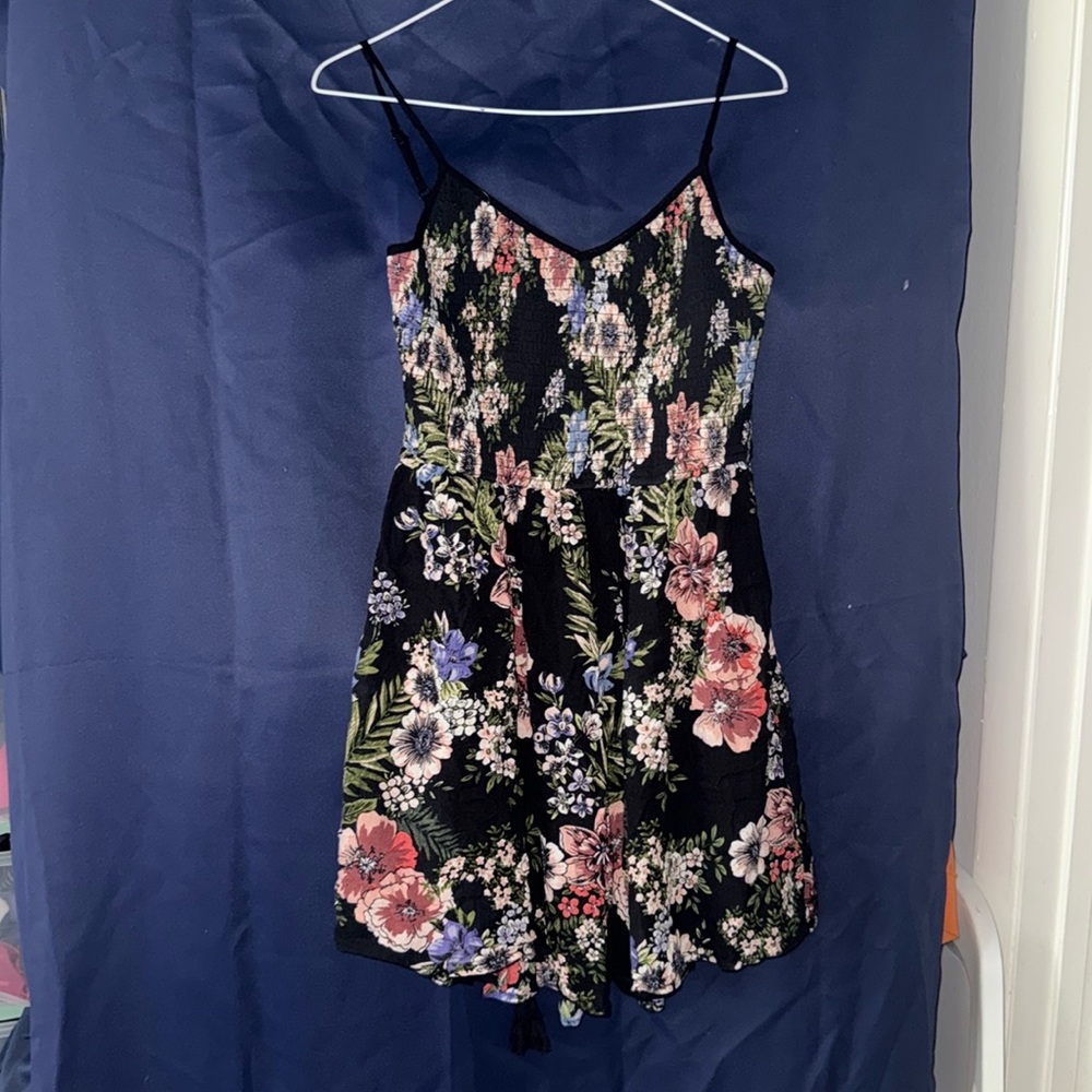 Band of Gypsies Black Floral Bustier Sundr…
